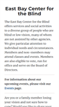 Mobile Screenshot of eastbaycenterfortheblind.org